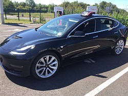 Tesla taxi rouen